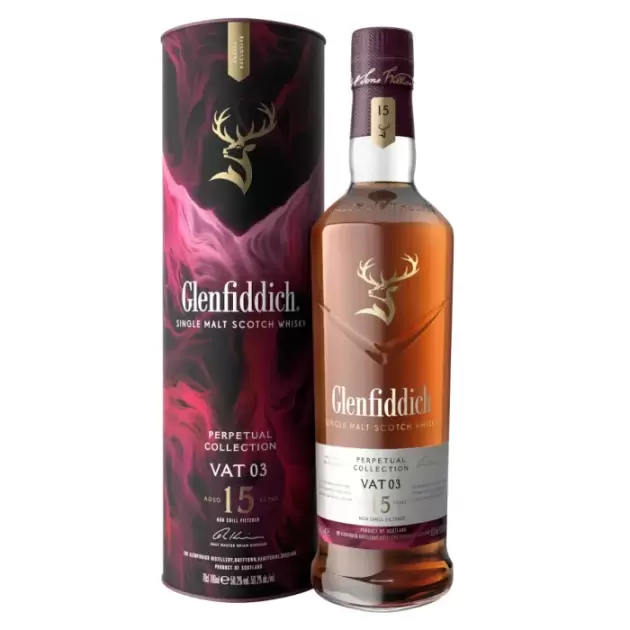 Glenfiddich 15 Year Old Single Malt Scotch Whisky 700mL