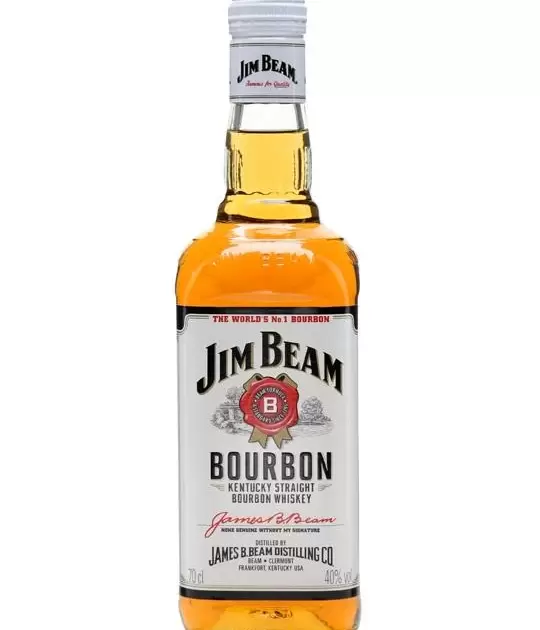 Jim Beam White Label Kentucky Straight Bourbon Whiskey 700mL