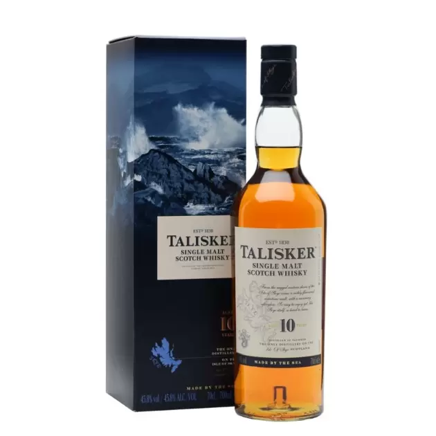 Talisker 10 Year Old Single Malt Scotch Whisky 700mL