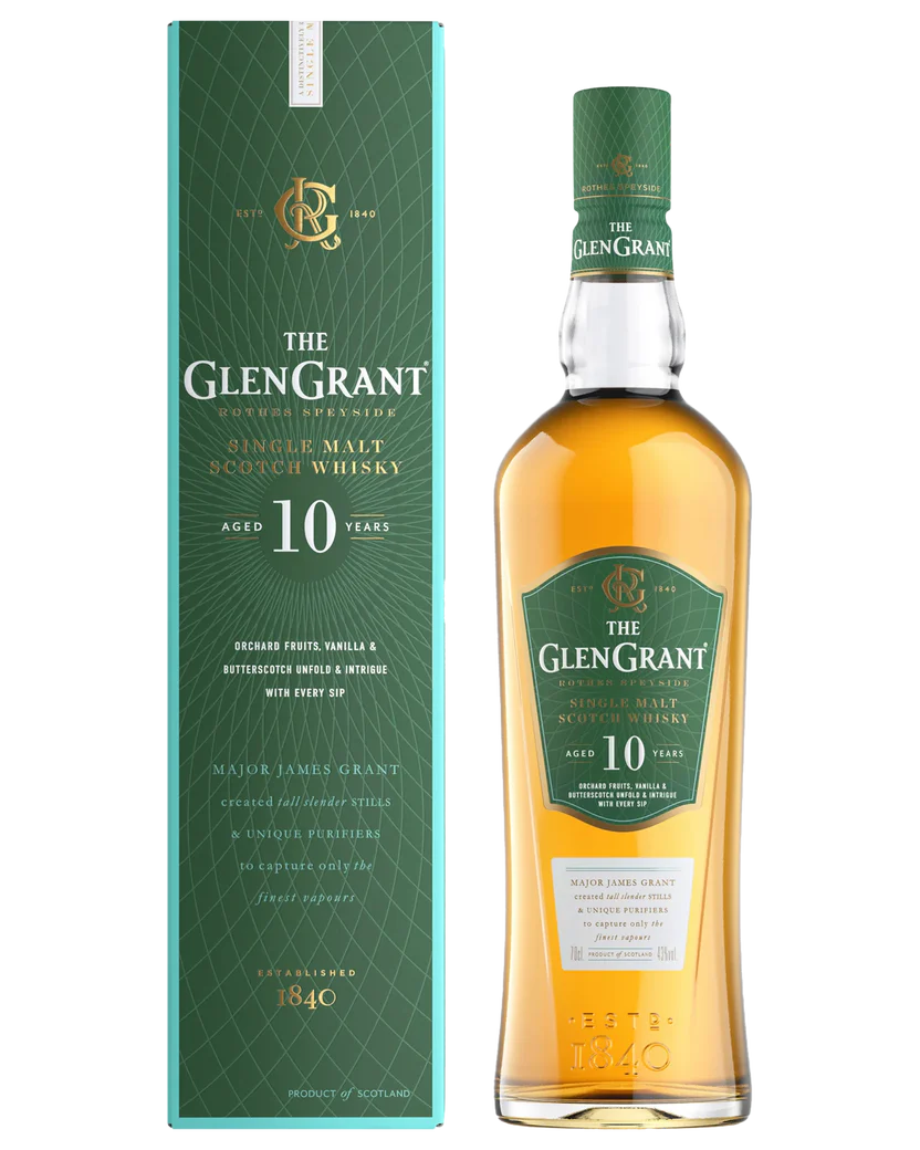 The Glen Grant 10 Year Old Single Malt Scotch Whisky 700mL